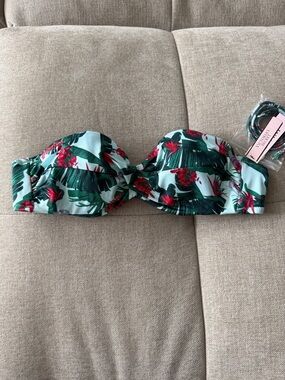 Victoria’s Secret Floral Bandeau Bikini Top